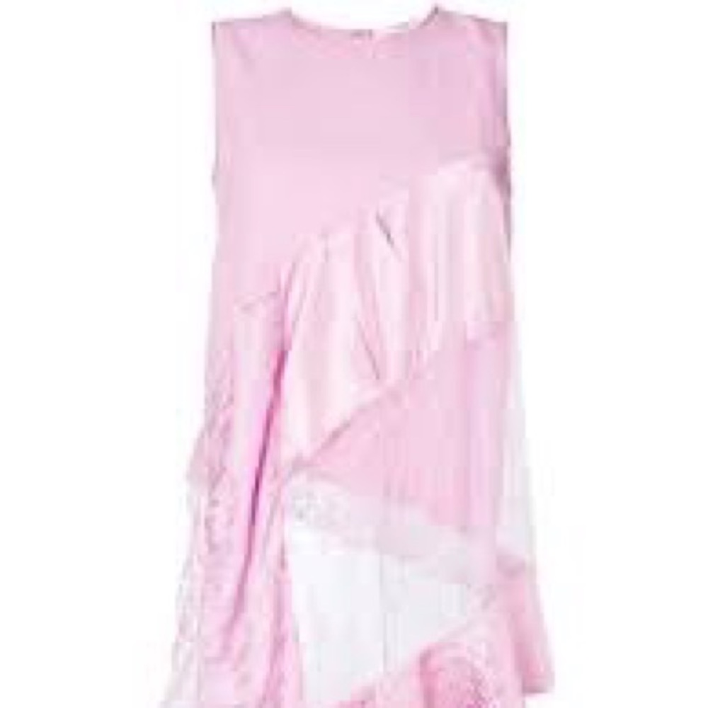 Givenchy Lace Panel Asymmetrical Blouse